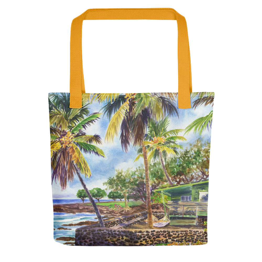 hawaii kona tote bag