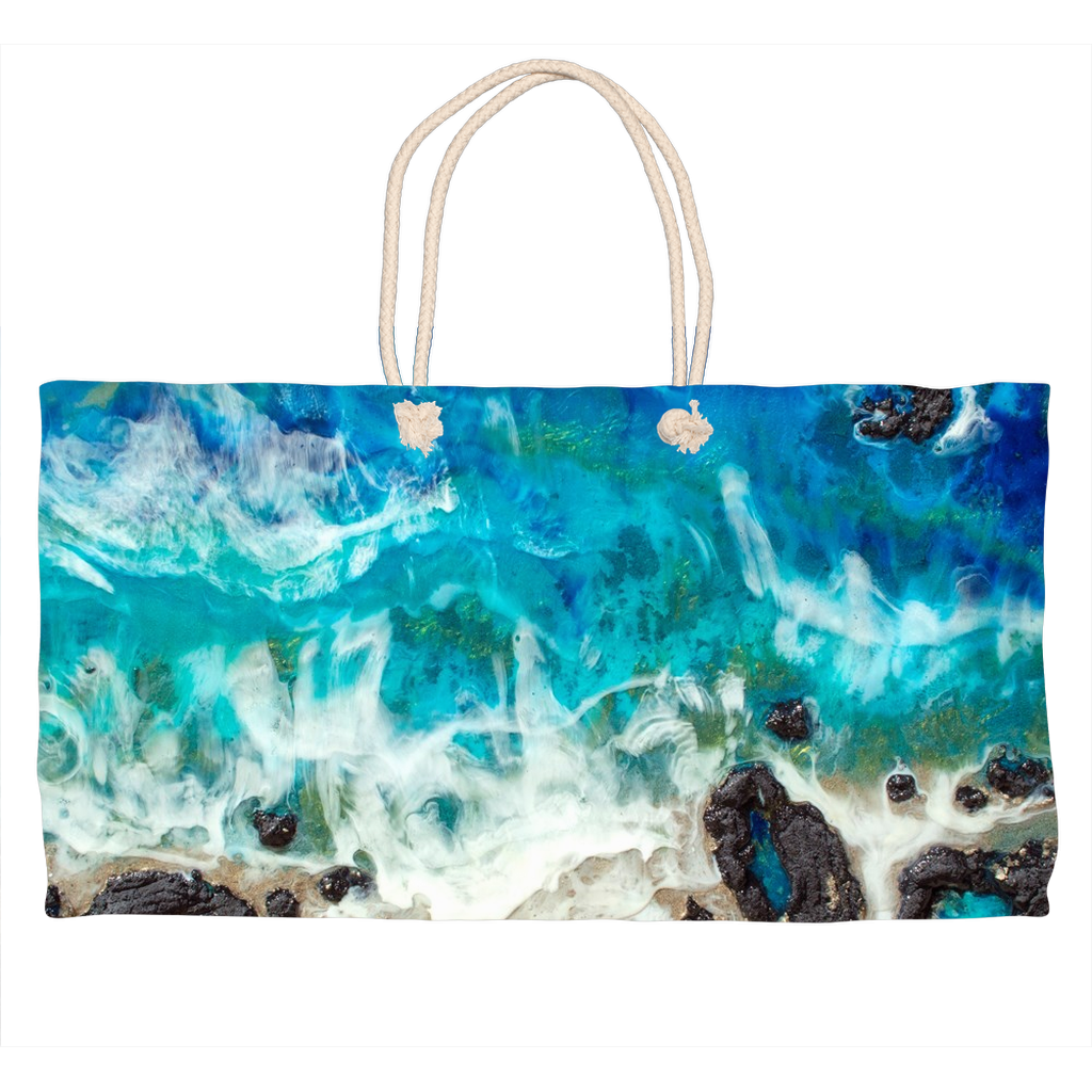 Ocean Waves Weekender Tote